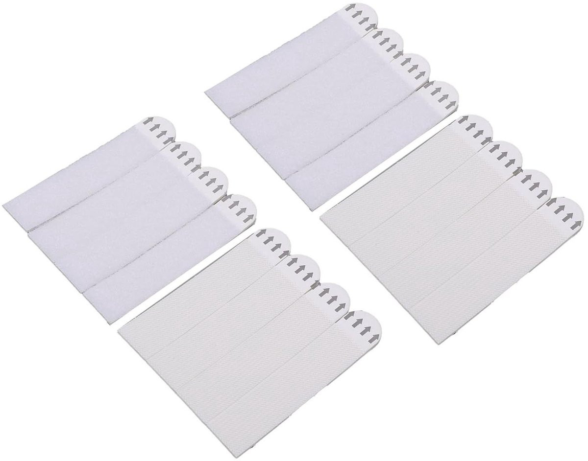4 sets zelfklevende ophangstrips voor foto's in wit