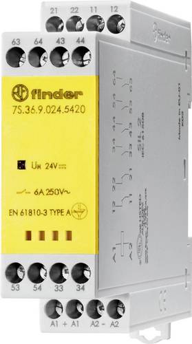 Finder 7S.36.9.110.5420 Koppelrelais Schaltstrom (max.): 6A 4 Schließer, 2 Öffner 1St.