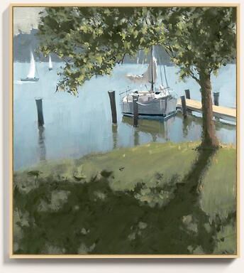 "Lake Sherwood Framed Art - 46"" x 40"" - Ballard Designs"