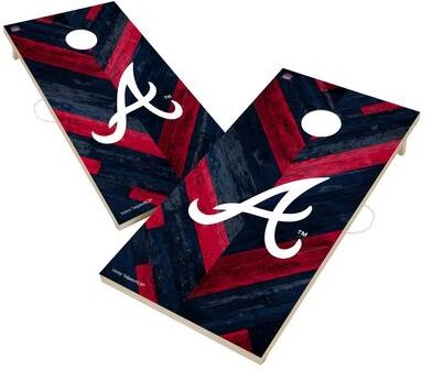 Skip's Garage Atlanta Braves MLB Cornhole Board Set