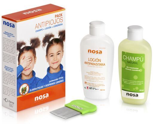 Nosa Anti-Lice Pack Lotion + Shampoo + Comb