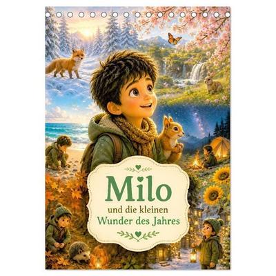 Milo und die kleien Wunder des Jahres (Tischkalender 2027 DIN A5 hoch), CALVENDO Monatskalender