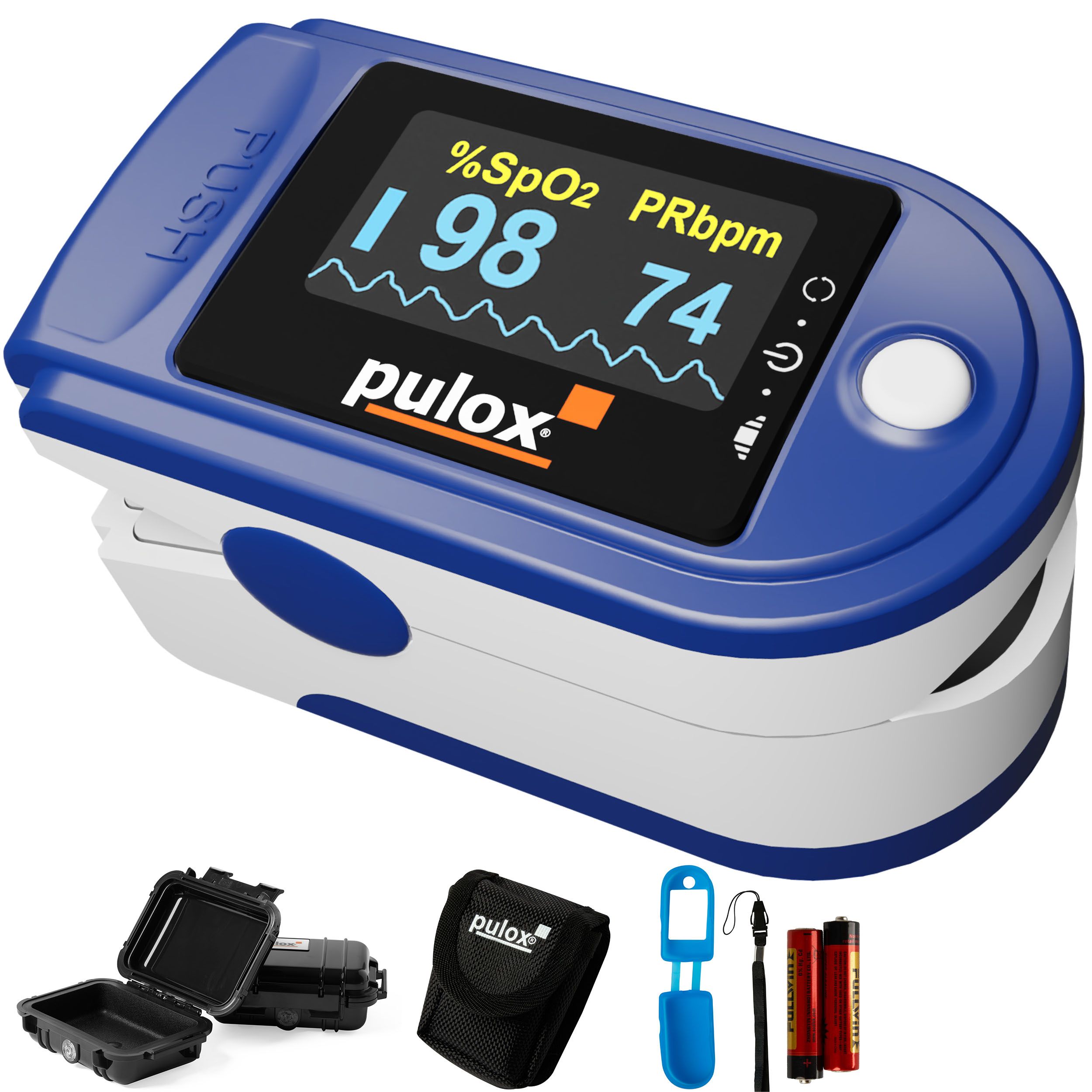 Pulox Po-200 Pulsoximeter blau 1 St Gerät