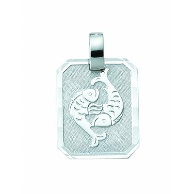 Sternzeichenanhänger ADELIA´S "Sternzeichen Anhänger Fische 925 Silber", silber, Schmuckanhänger, Herren, Fische, Silber 925 (Sterlingsilber), Silberanhänger Fische