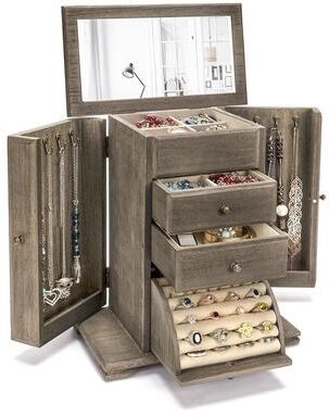 No "Jewelry Box for Women - 6.3""D x 10.4""W x 12.6""H"
