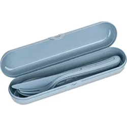 Klikk Ready Organic Nature Besteck-Set himmelblau im Etui 4 El.