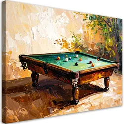 LEINWANDBILD Billardtisch 100x70cm