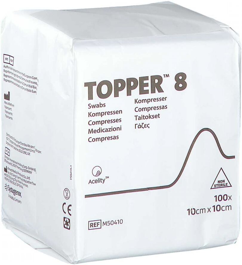 Topper 8 Kompr.10x10 cm unsteril