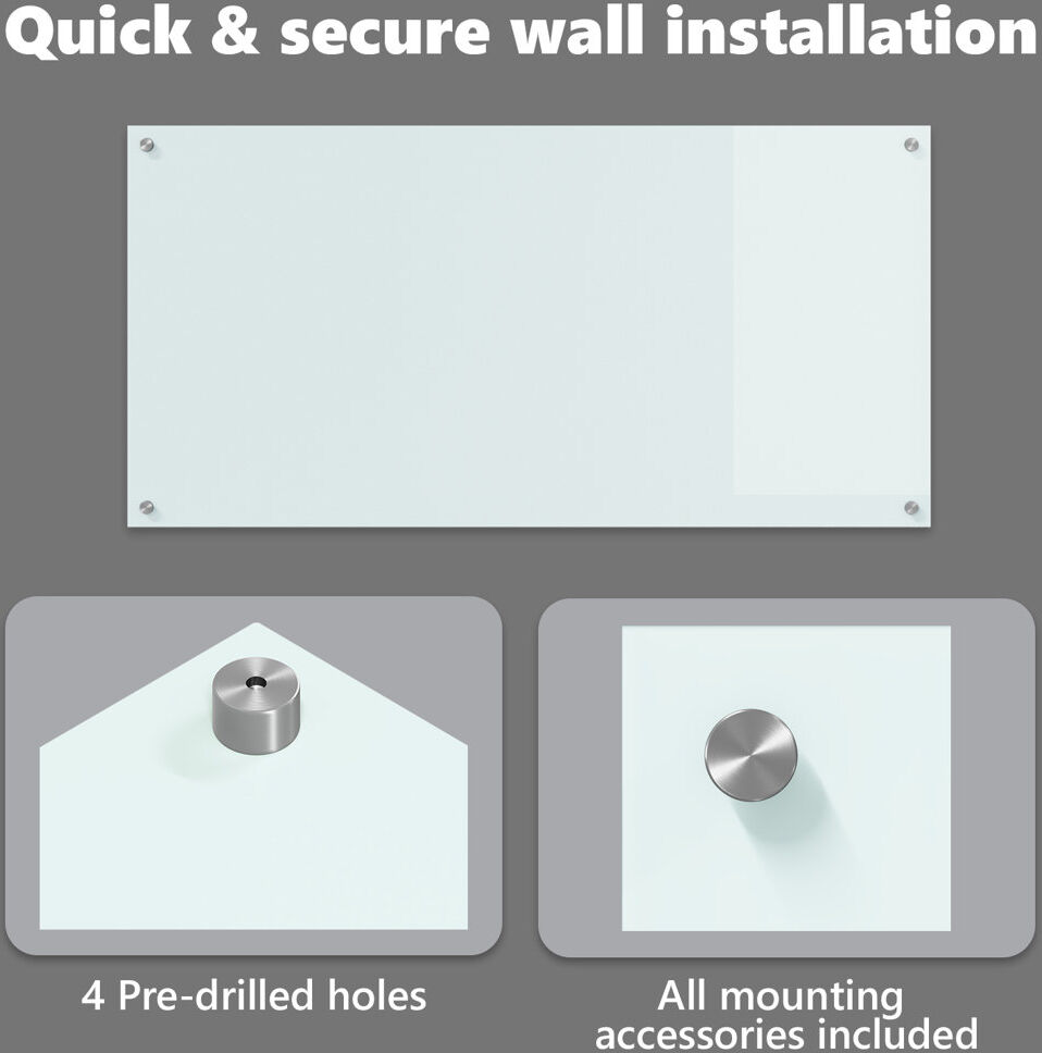 Belfry Kitchen Kitchen Backsplash Tempered Glass White 60 x 120 cm