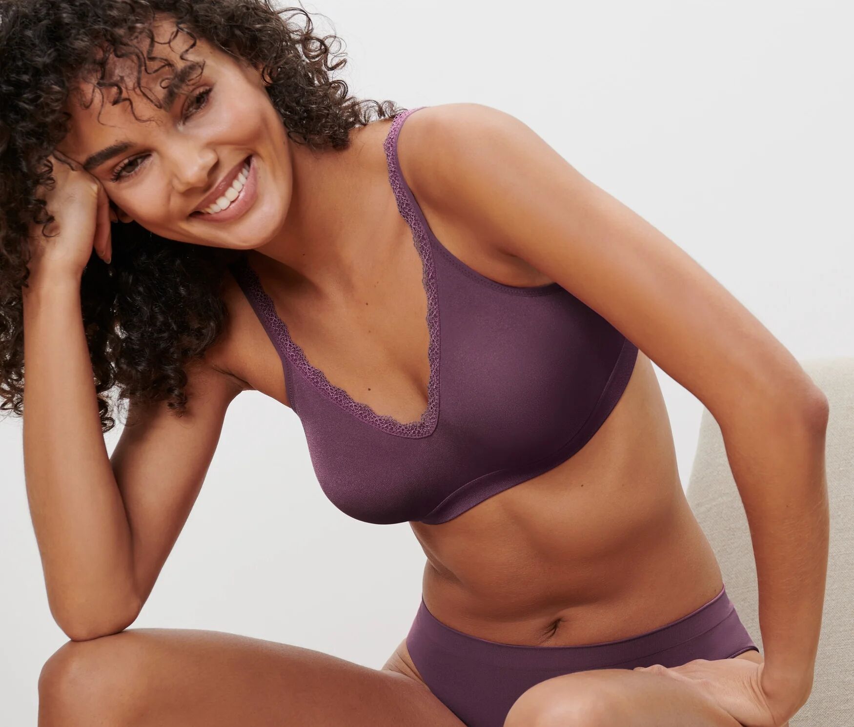 Tchibo - Seamless-Soft-BH - dunkellila