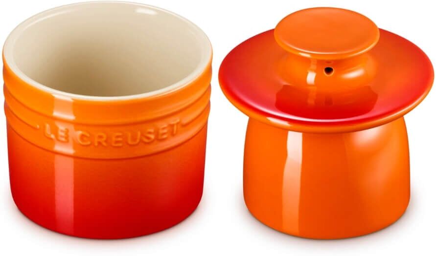 Le Creuset Stoneware 170ml Butter Crock - Volcanic