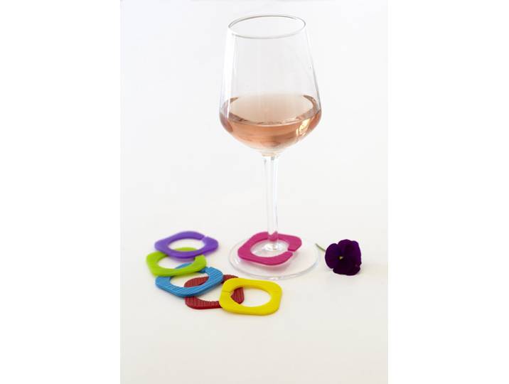 Modern Twist Glasmarkeerder Vinotagz Studio Sticks Combo Multi Colour