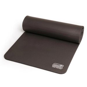 Sissel Yogamatte anthrazit, 1,5 cm stark, rutschfester Synthetikkautschuk, 180 x 60 cm
