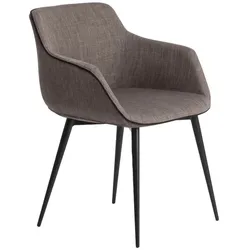 AC ANGEL CERDA Angel Cerdá  Grauer und schwarzer Esszimmerstuhl 4005C