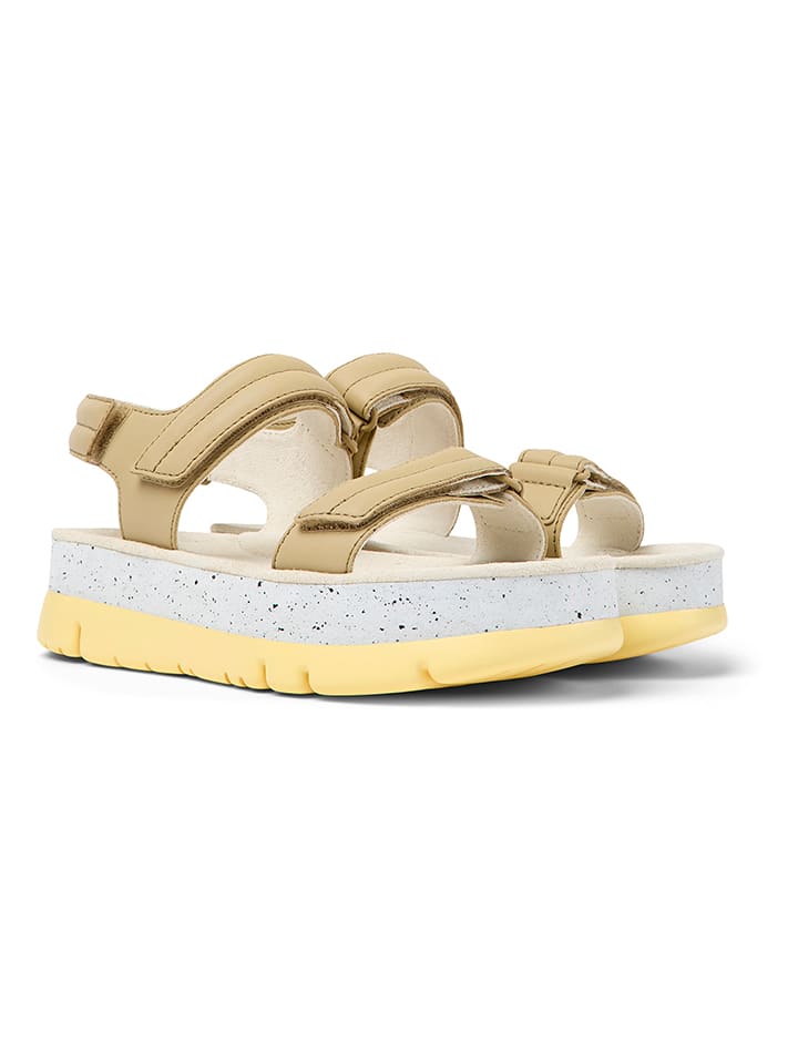Camper Leder-Sandalen in Beige - 40