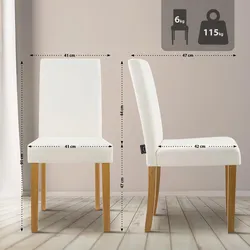 2er Set Esszimmerstuhl Ina Cord antik hell
