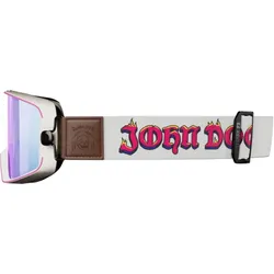 John Doe One Retro Motorradbrille White shade