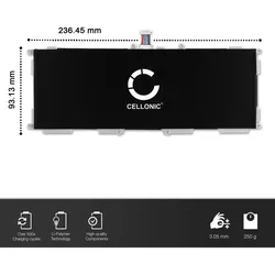 Cellonic Akku für Samsung SM-T530 Galaxy Tab 4 10.1, SM-T533 4, SM-T535 4, SM-T531, Smartphone Akku