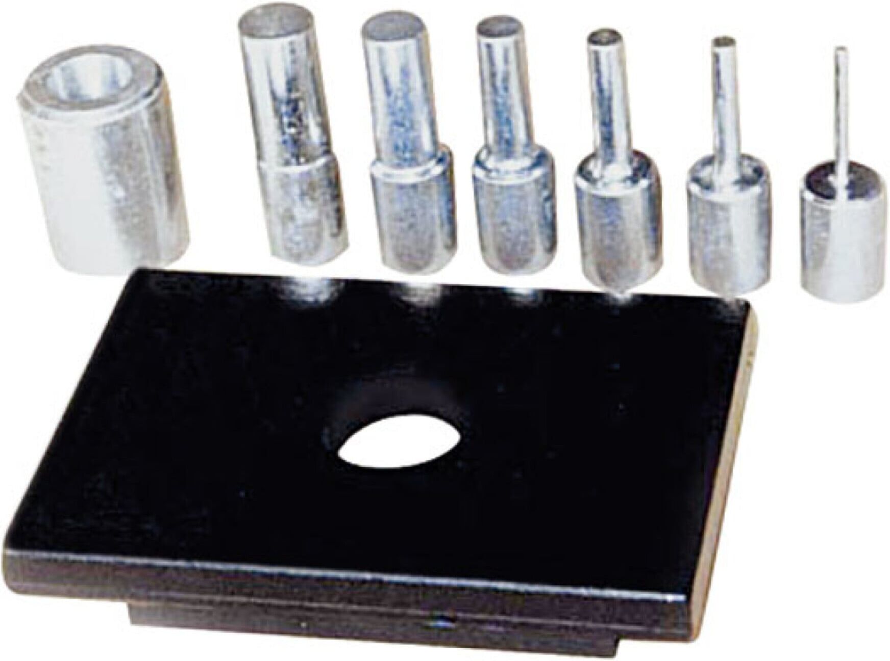 metallkraft Druckdornsatz 6-teilig mit Lochplatte für WPP 30 (4101030)