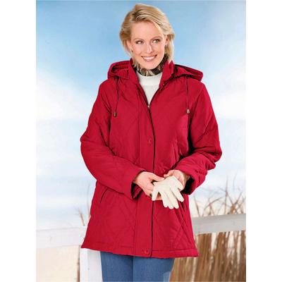 Outdoorjacke CLASSIC BASICS, Damen, Gr. 48, rot, 100% Polyester, unifarben, figurumspielend, Jacken Outdoorjacke