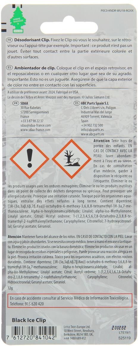 ARBRE MAGIQUE 192946 Car air freshener