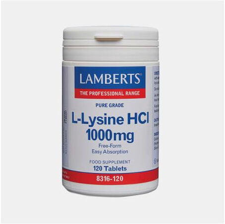 LAMBERTS L-LYSINE NCI 1000mg 120 COMPRIMIDOS