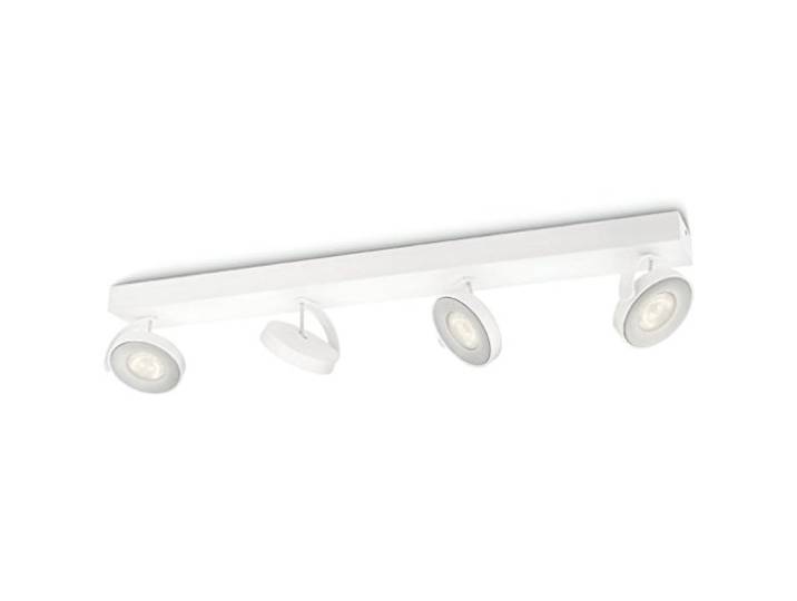 Philips myLiving Clockwork LED 4-er Spotbalken (22 W), dimmbare Leuchte mit 4 integrierten LED Spots, energiesparende Raumbeleuchtung mit langer Nutzlebensdauer, Weiß