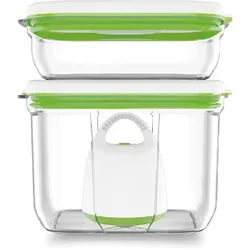 Fosa Vakuumaufbewahrungsbox 'Barcelona' Starter-Set, Vakuumiergerät, Grün