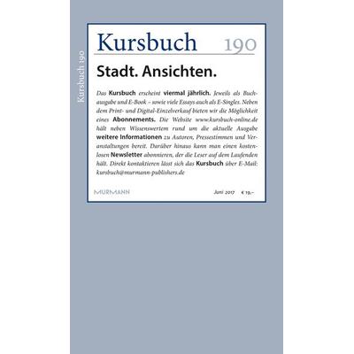 Kursbuch 190, Taschenbuch von Armin Nassehi,Janina Fleischer,Alexander Gutzmer, Kursbuch, 978-3-946514-43-5