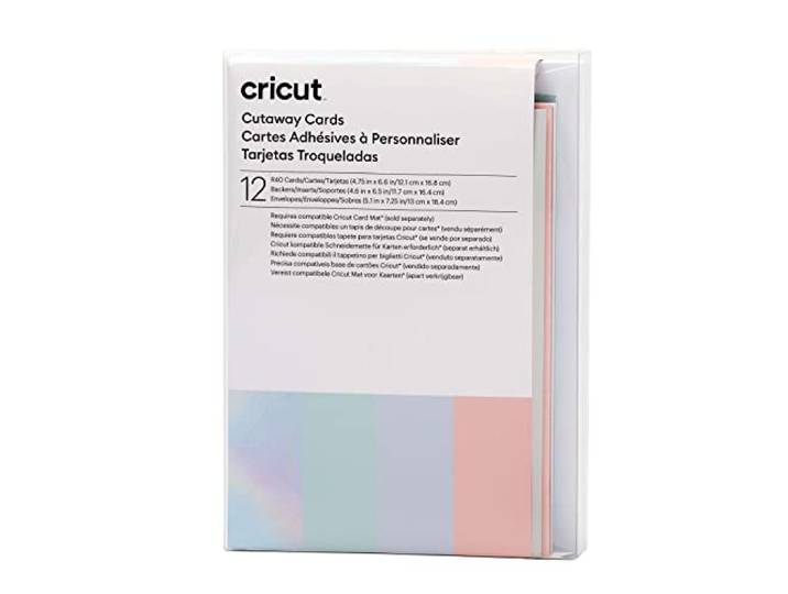 Cricut Cutaway Pastel 12-Pack voor gebruik Card Mat-2x2, 12.1cm 16.8cm Maat R40, 12.1cm x 16.8cm