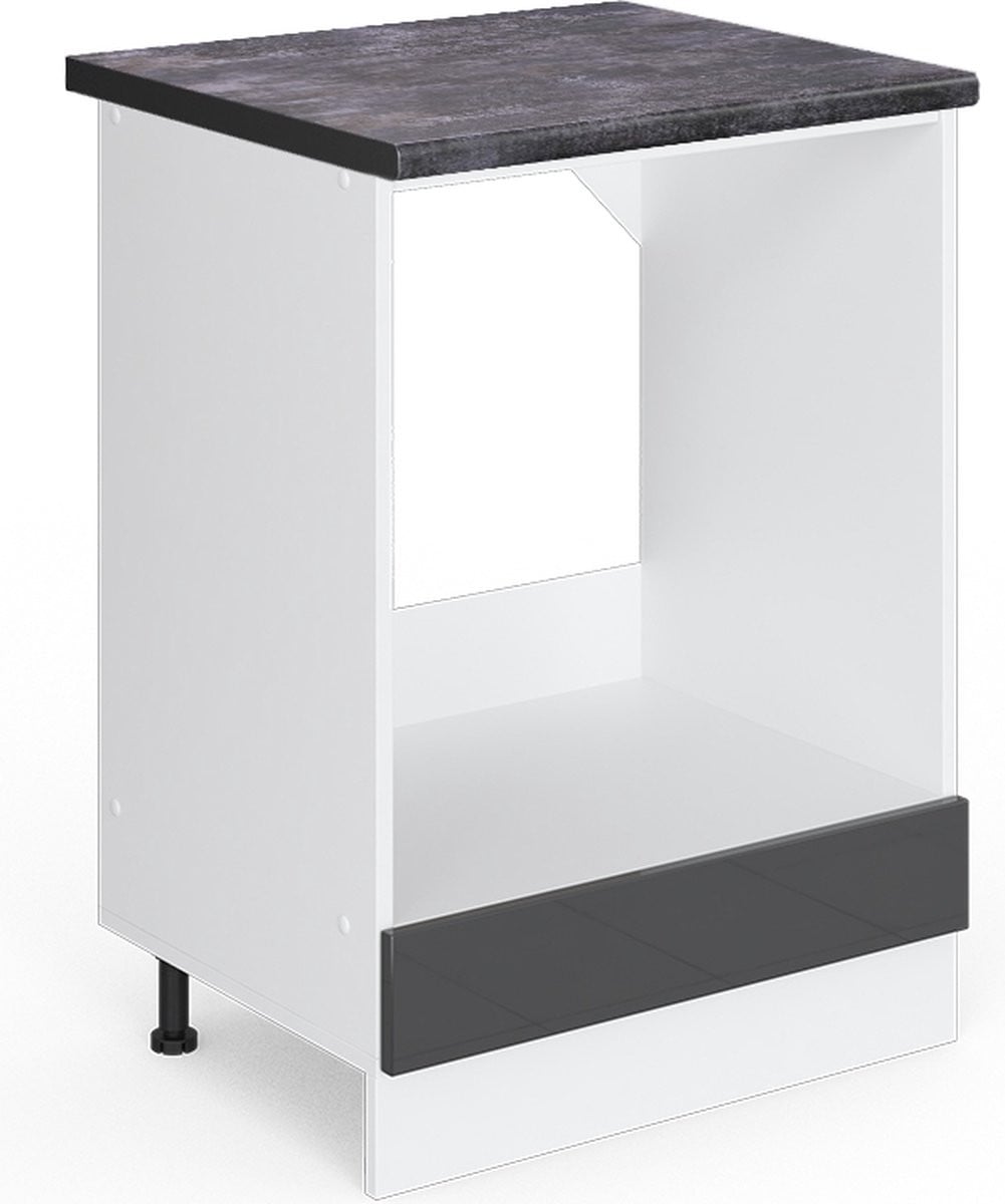 Vicco R-Line Ovenombouwkast Antraciet Hoogglans 60 cm