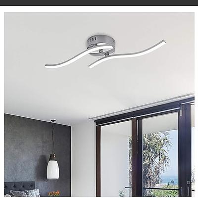 Zwei-Wellen-LED-Beleuchtung Wohnzimmer einfache moderne Wohnzimmer Deckenleuchte 12w