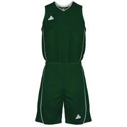PEAK Team Basketballtrikot-Set Herren 20372 - dunkelgrün/weiss XL