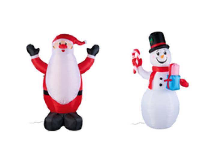 LIVARNO® Personnage de Noël LED gonflable automatique