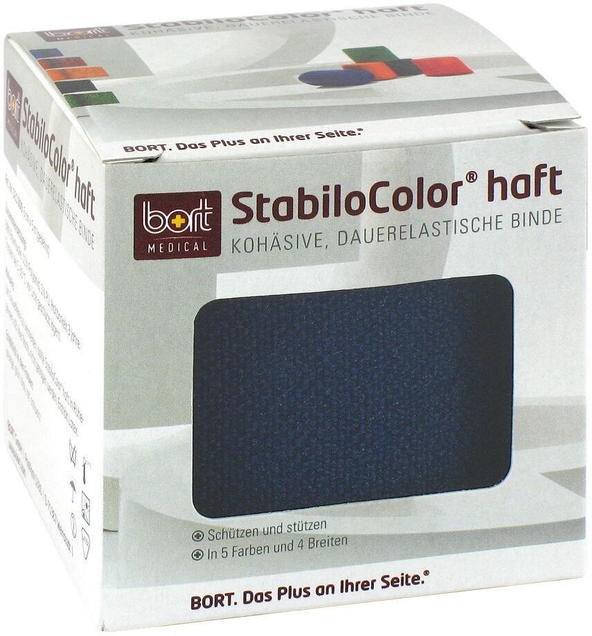 Bort Stabilocolor haft Binde 6cm blau