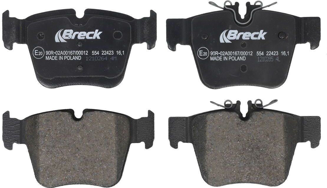 Breck Set di pastiglie freno 22423 00 554 00