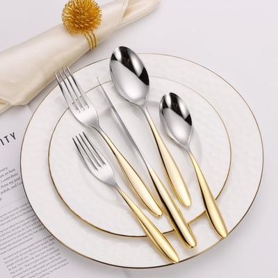 Vivience 20 Pc Flatware Set with Wavy Handle