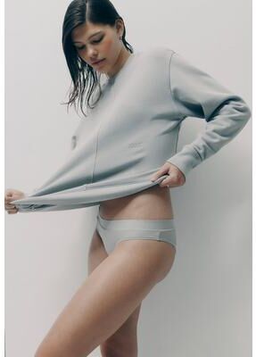 Plus Size Women's Crewneck Sweatshirt- French Terry by CUUP in Dove (Size 2 / S)
