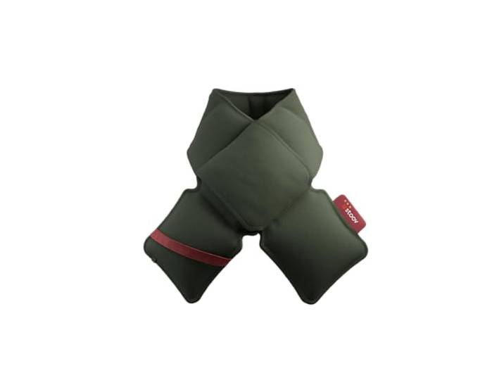 Stoov Kokoon³ - Kabelloser Infrarot-Wärmeschal - Moosgrün Infrarotwärme - Wiederaufladbares Wärmekissen für Nacken und Schultern - Mit automatischer Abschaltung - 20 x 140 cm -