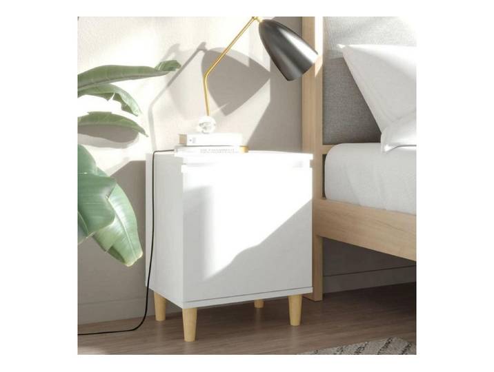 LuxusKollektion Nachttisch Nachttisch Weiss 40x30x50 cm skandinavisch Holzwerkstoff (1-St)