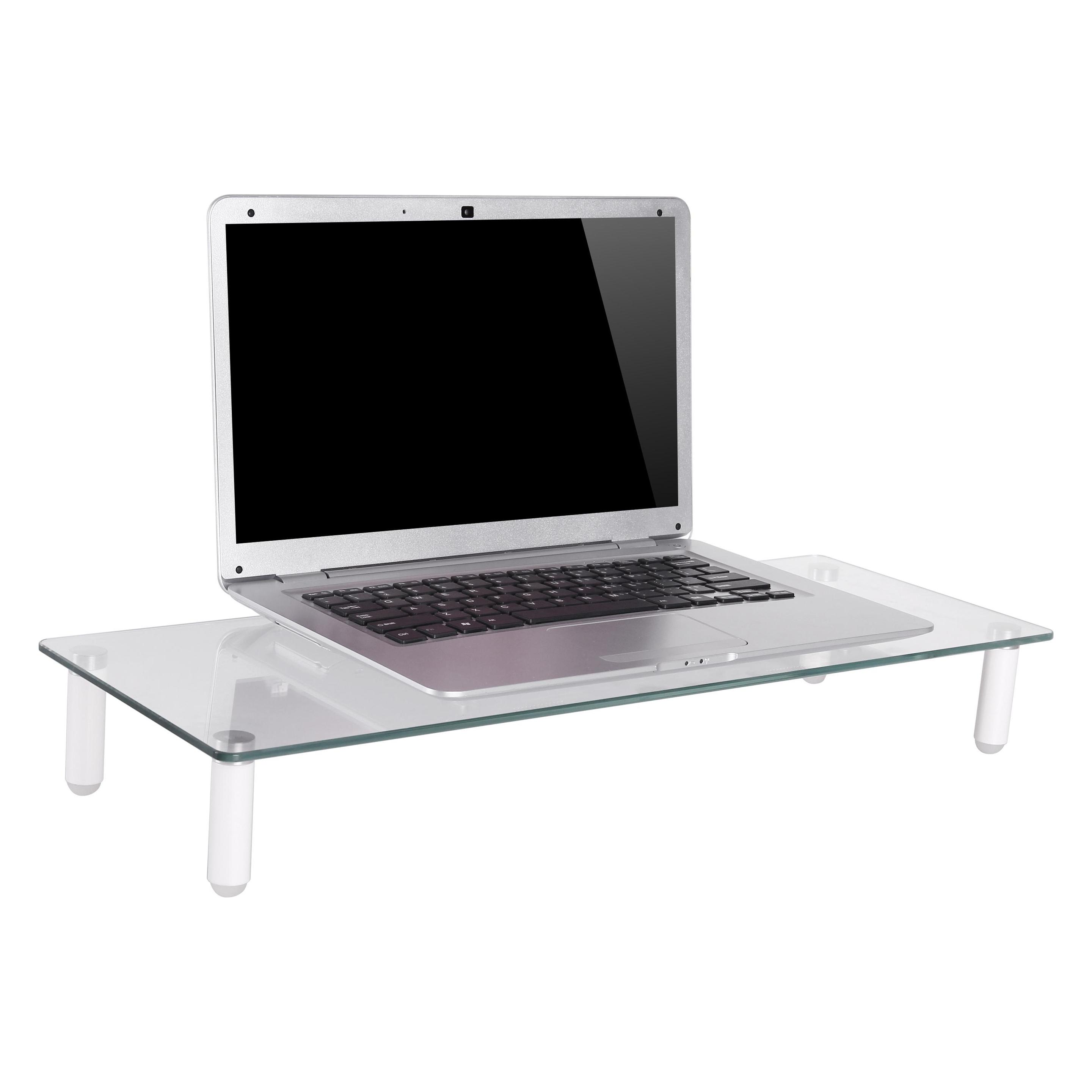 equip Monitortischerhöhung bis 20kg Glastisch weiss (650882)