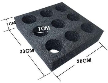 Inspired Living Reusable Coffee Cup Carrier Thick Insulated Takeout Cup Holder Tray For Hot And Cold Drinks 9 Holes