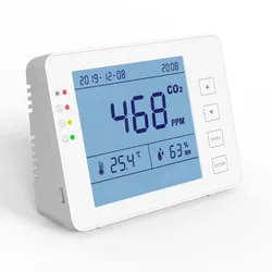 CO2 Messgerät, CO2 Monitor CO-20-Pro Desktop Kohlendioxid Detektor Alarm Funktion  1 Stück