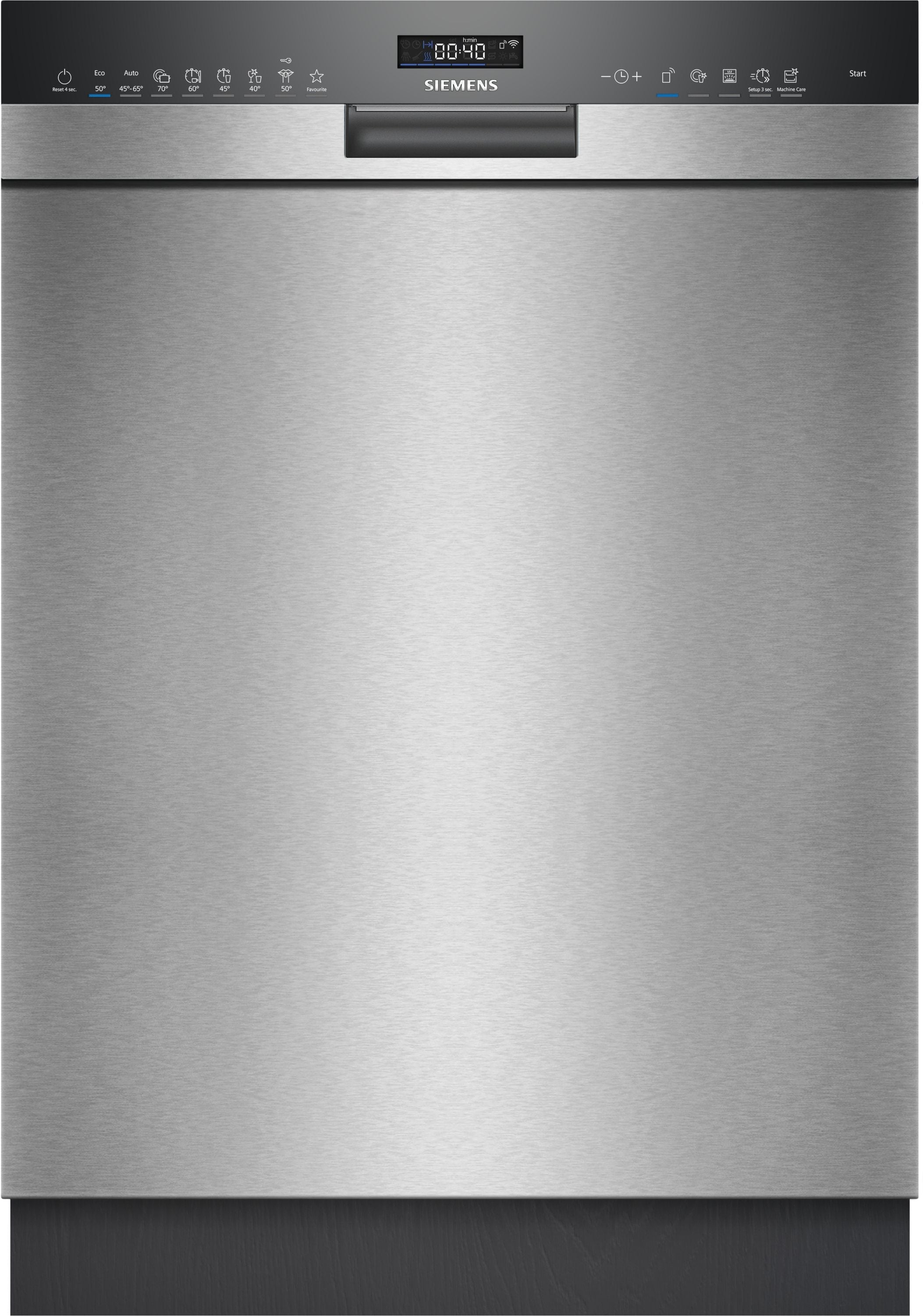 Siemens iQ500 SN45ZS07CE 60 cm Geschirrspüler unterbaufähig sehr leise 14 Maßgedecke aquaStop Funktion Zeolith (Edelstahl)