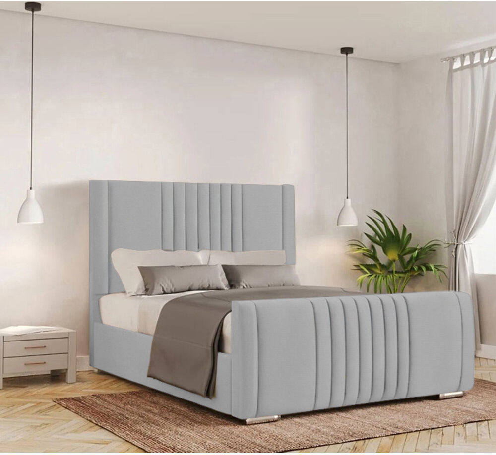 Fairmont Park Ganador Upholstered Bed Light Silver Super King (6')