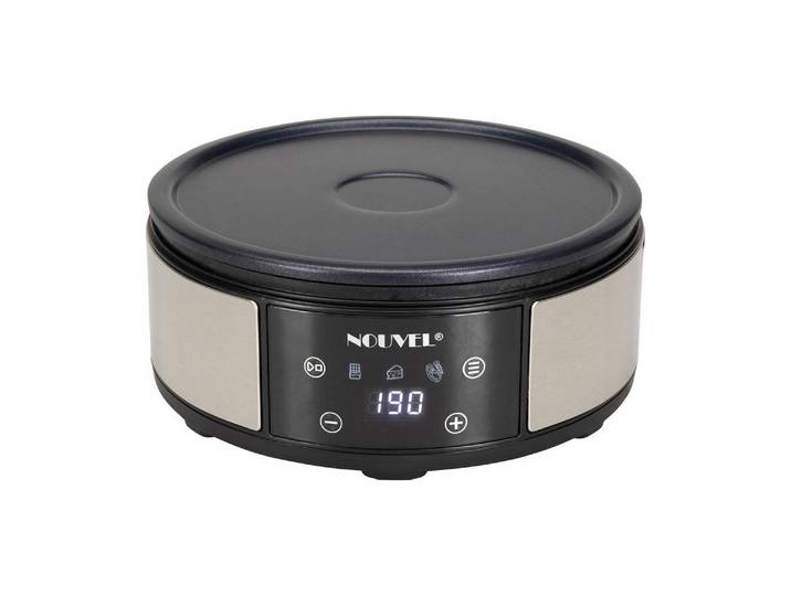 NOUVEL Elektro-Fondue Elektro – Rechaud «Future», 1200W , schwarz (silber), Fondues, Elektro-Fondue