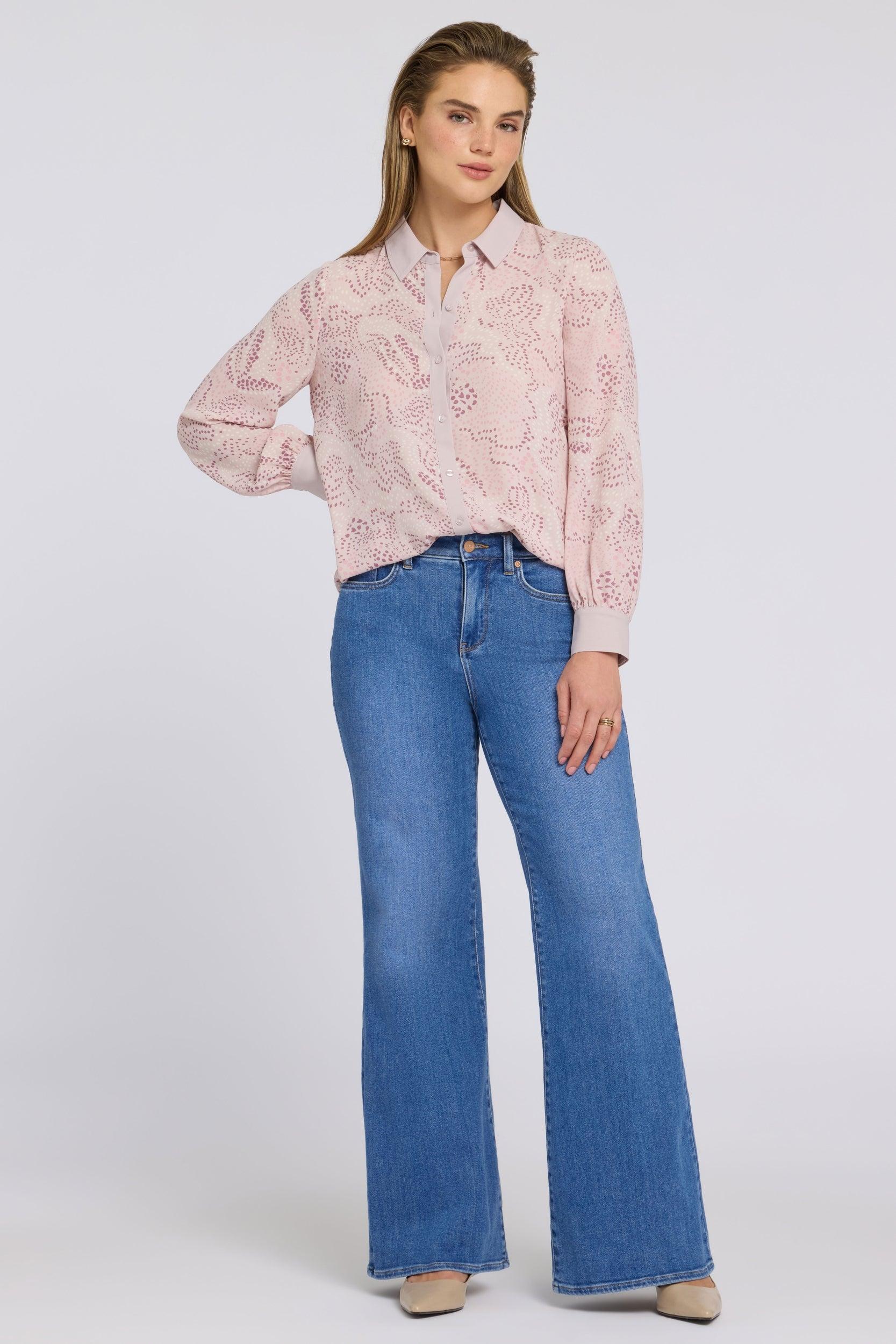 Mia Palazzo Jeans mit Hoher Taille