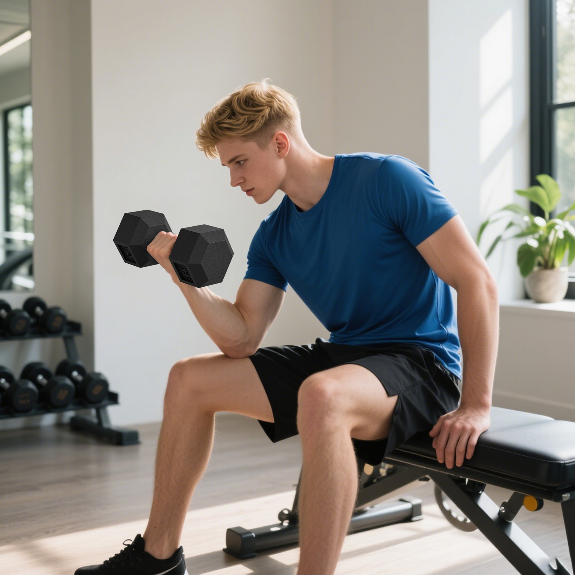 Homcom Set di Manubri da 2x15 kg, Set Pesi Palestra con Impugnatura Antiscivolo, Pesi Manubri, in Metallo, per Allenamento Fitness Casa e Palestra, Nero   Aosom Italy