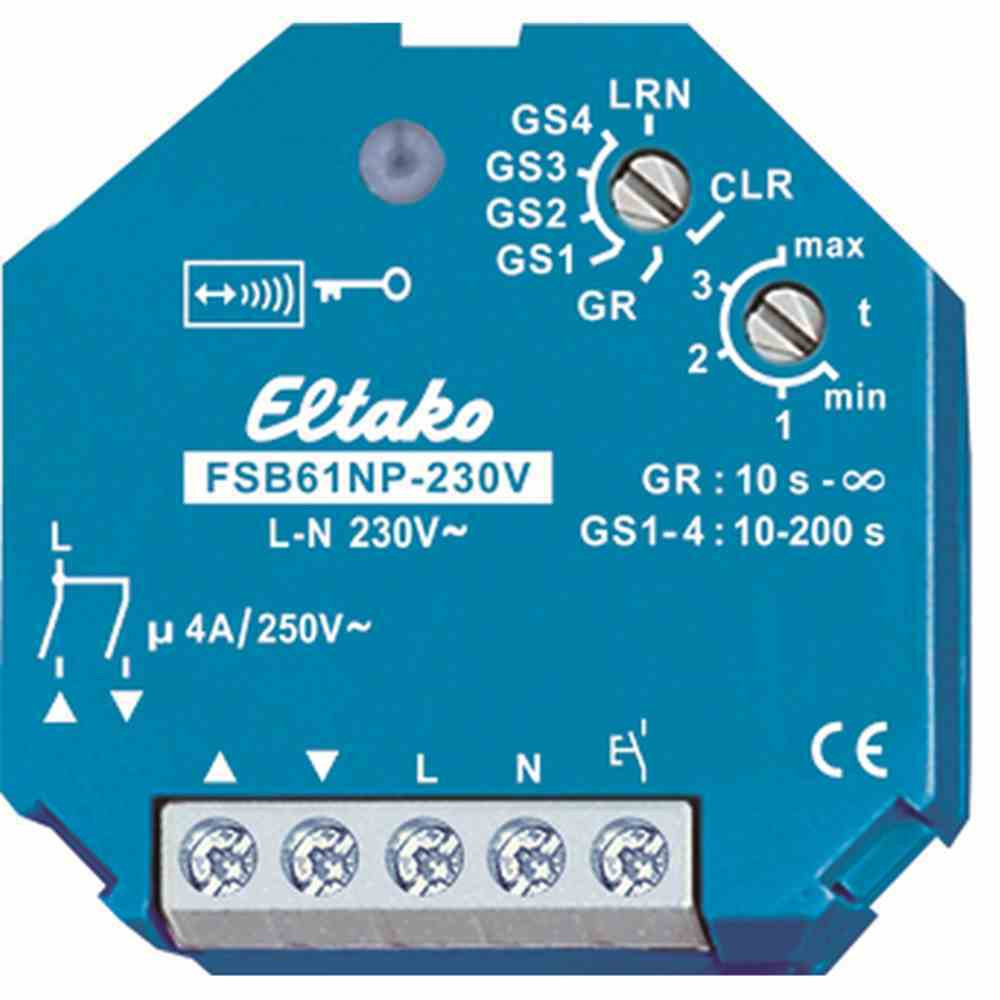 Eltako FSB61NP-230V draadloze actuator inbouwmodel 1+1 10A 250V AC