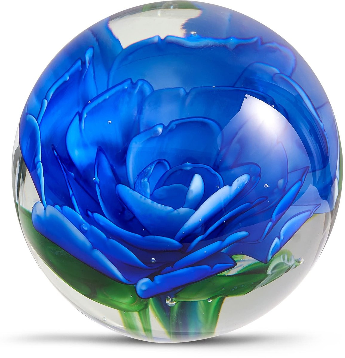 Elzusha Glazen Bloemenfiguur voor Bureau Decoratie